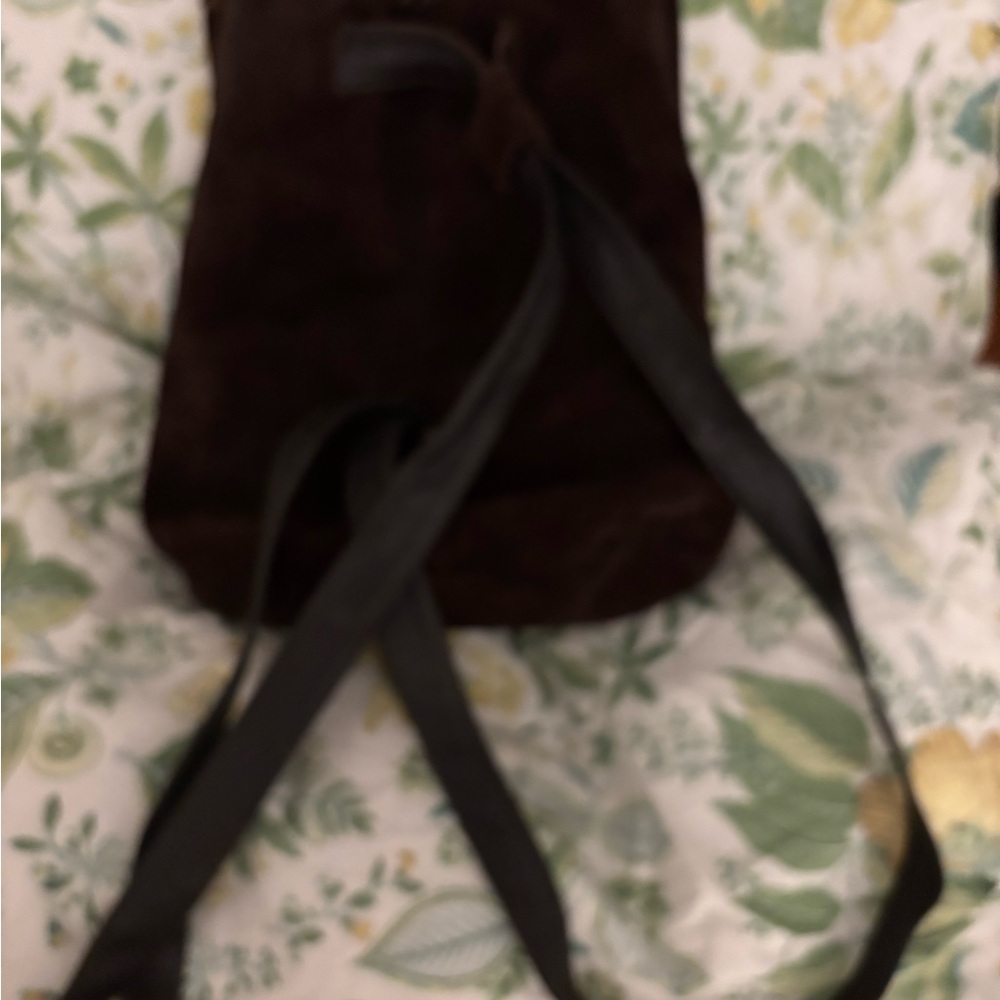 Brown Suede Backpack - Picture 9 of 10